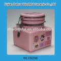 Pink ceramic seal pot with mickey design